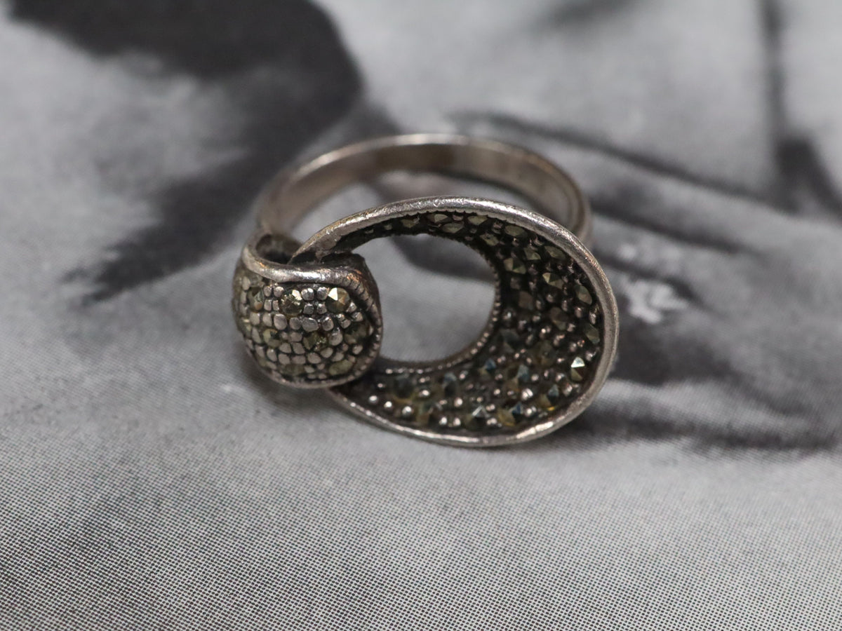 Marcasite Ring in Sterling
