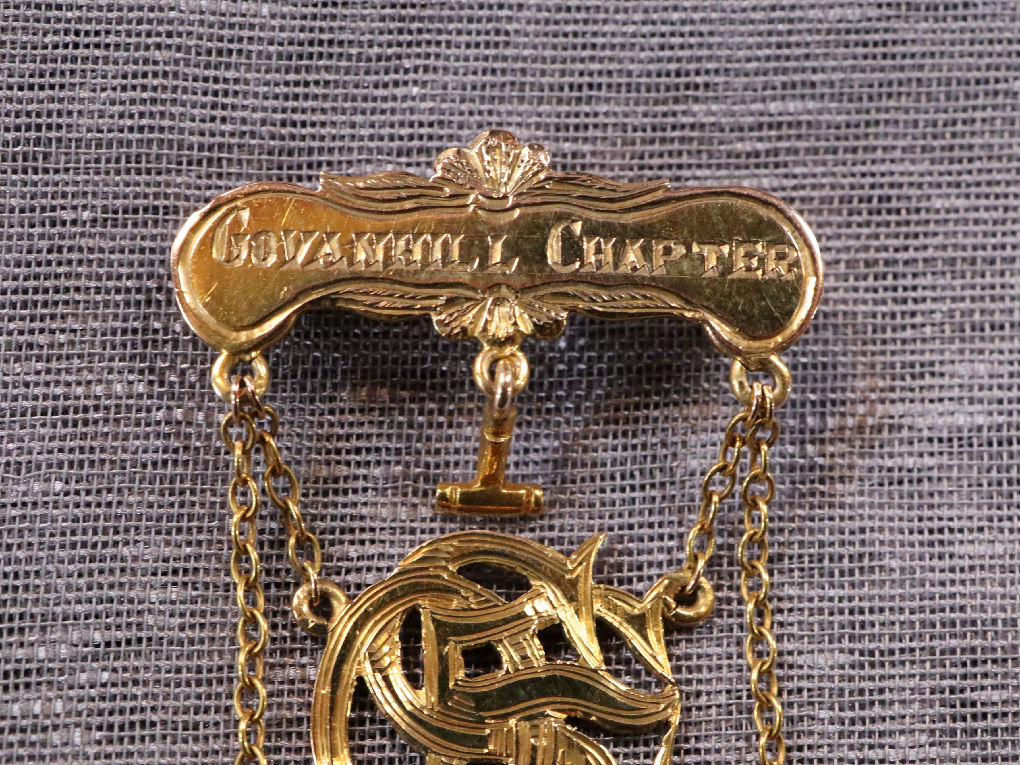 Masonic Order of the Eastern Star in 9ct Gold