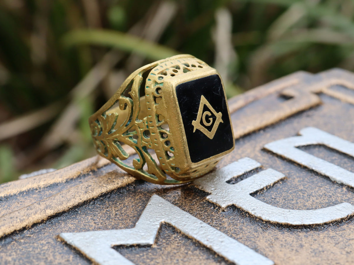Brass Masonic Ring