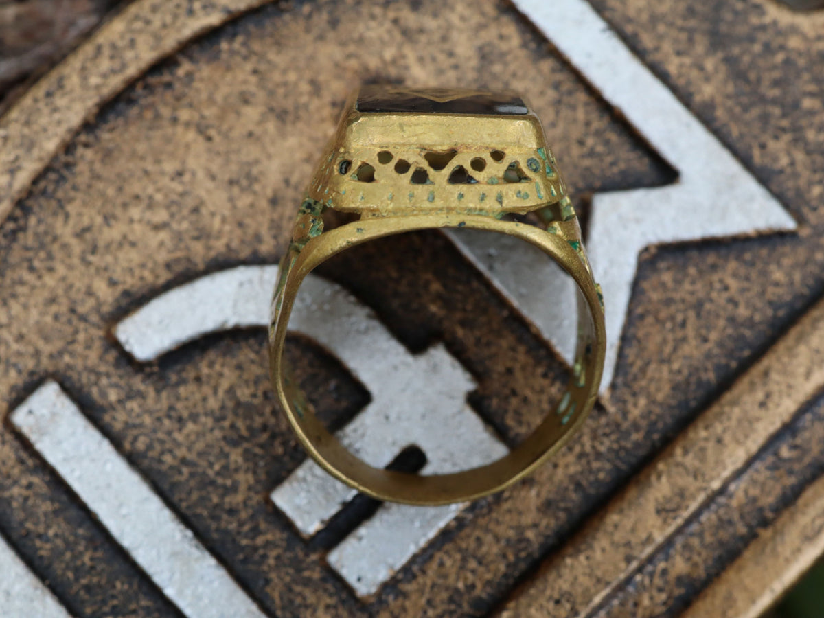 Brass Masonic Ring