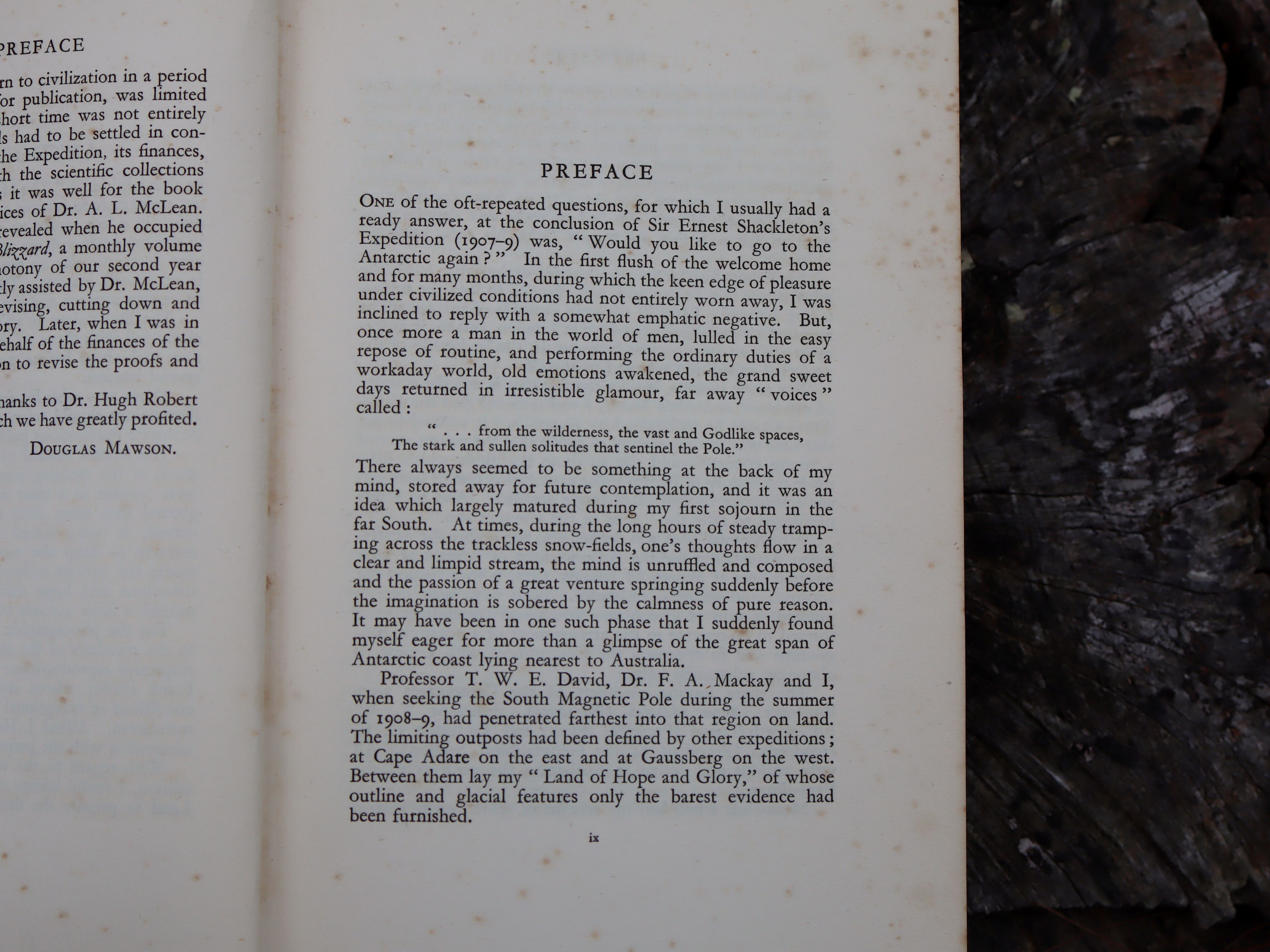 The Home of the Blizzard by Sir Douglas Mawson, First Edition