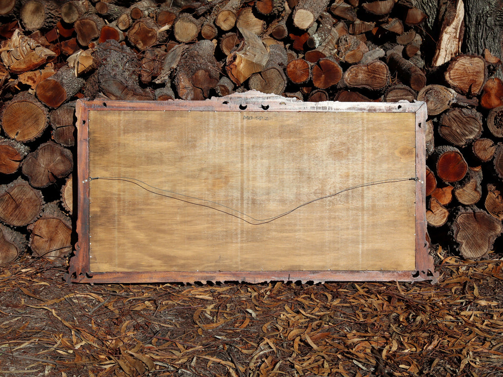Hand Carved Mahogany Mirror c.1920