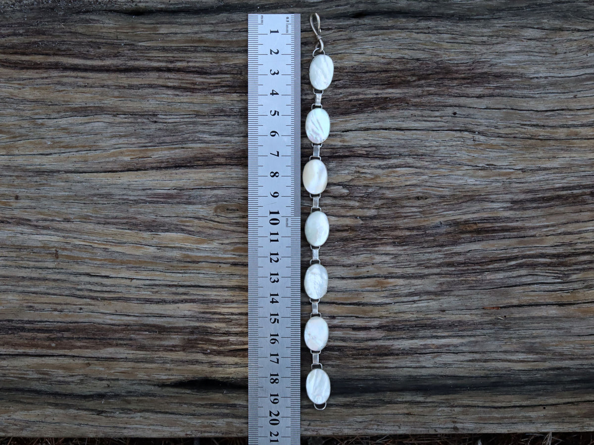 Mother of Pearl Bracelet in Sterling
