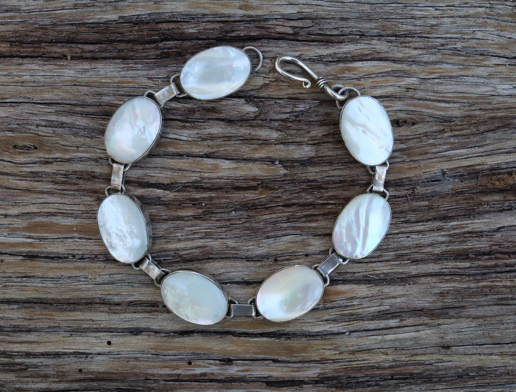 Mother of Pearl Bracelet in Sterling