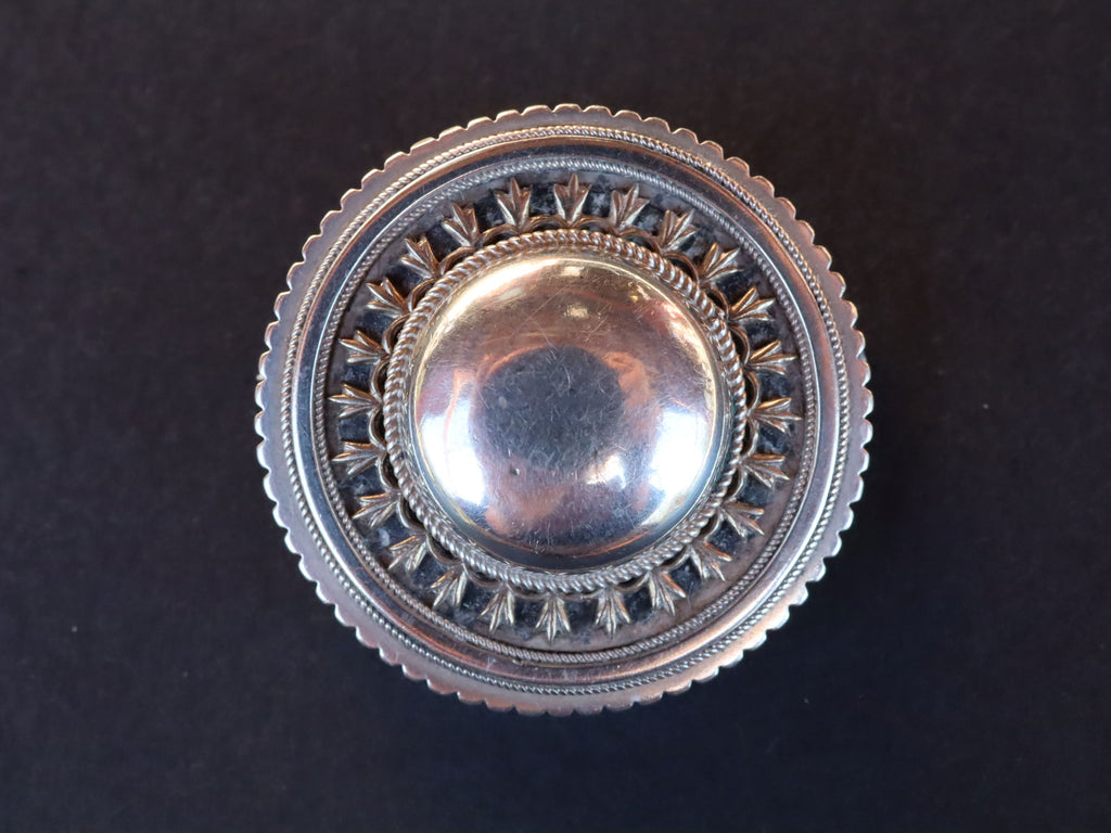 Mourning Brooch in Sterling c.1900