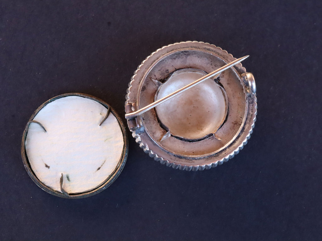 Mourning Brooch in Sterling c.1900