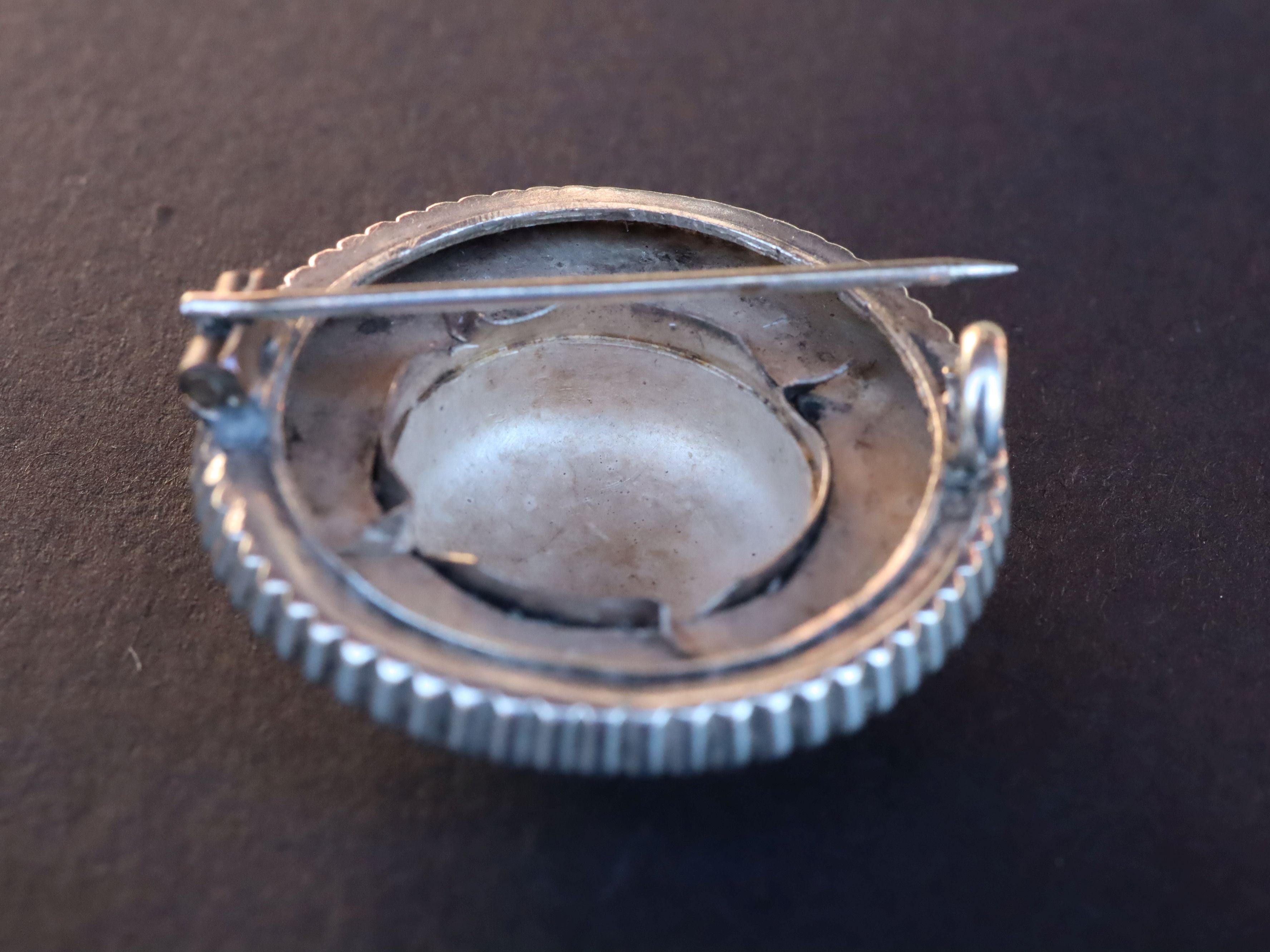 Mourning Brooch in Sterling c.1900