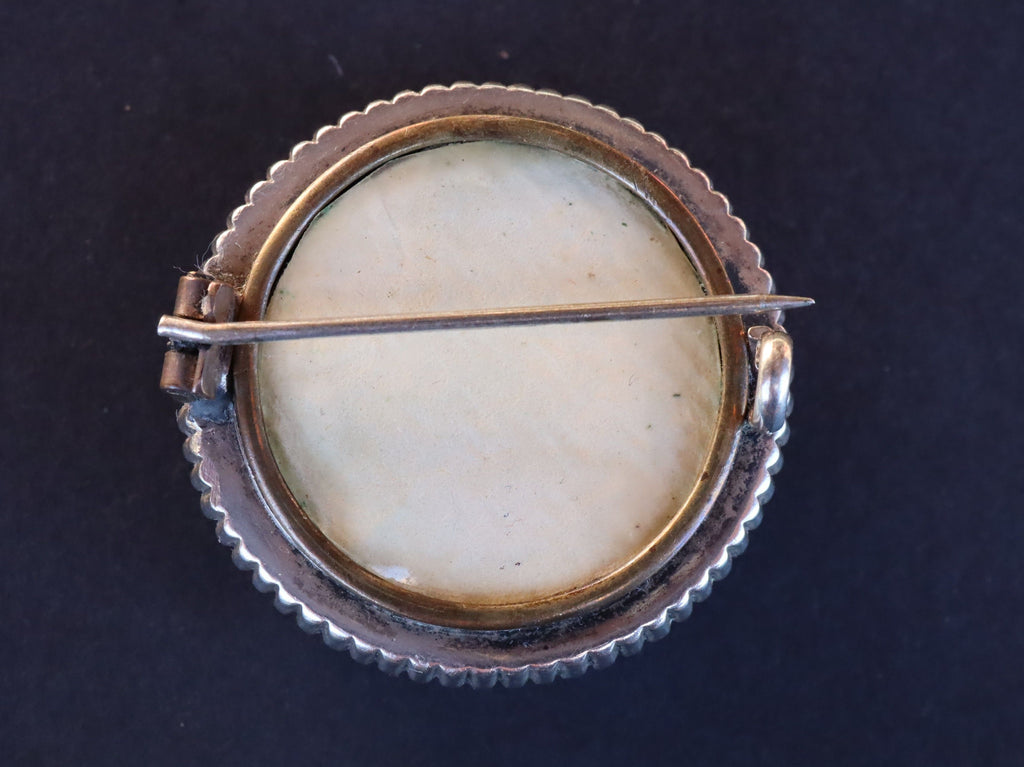 Mourning Brooch in Sterling c.1900