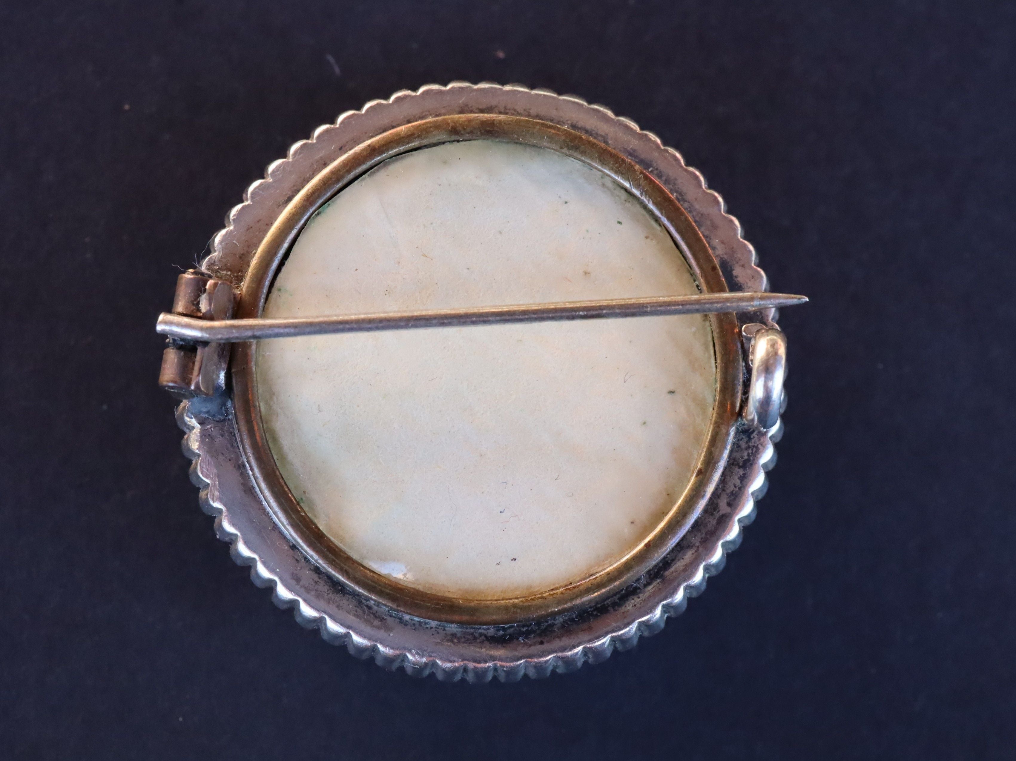 Mourning Brooch in Sterling c.1900