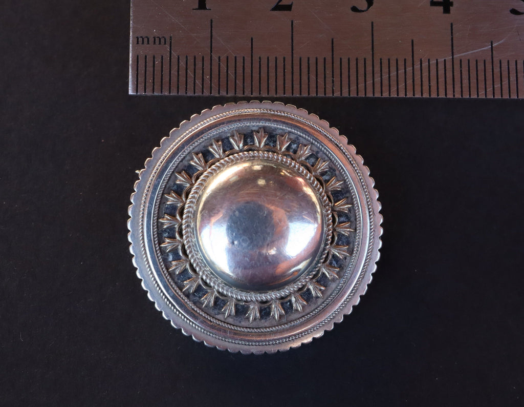 Mourning Brooch in Sterling c.1900