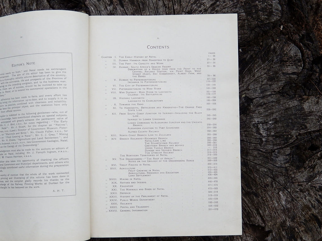 Natal Province Descriptive Guide and Official Hand-Book 1911