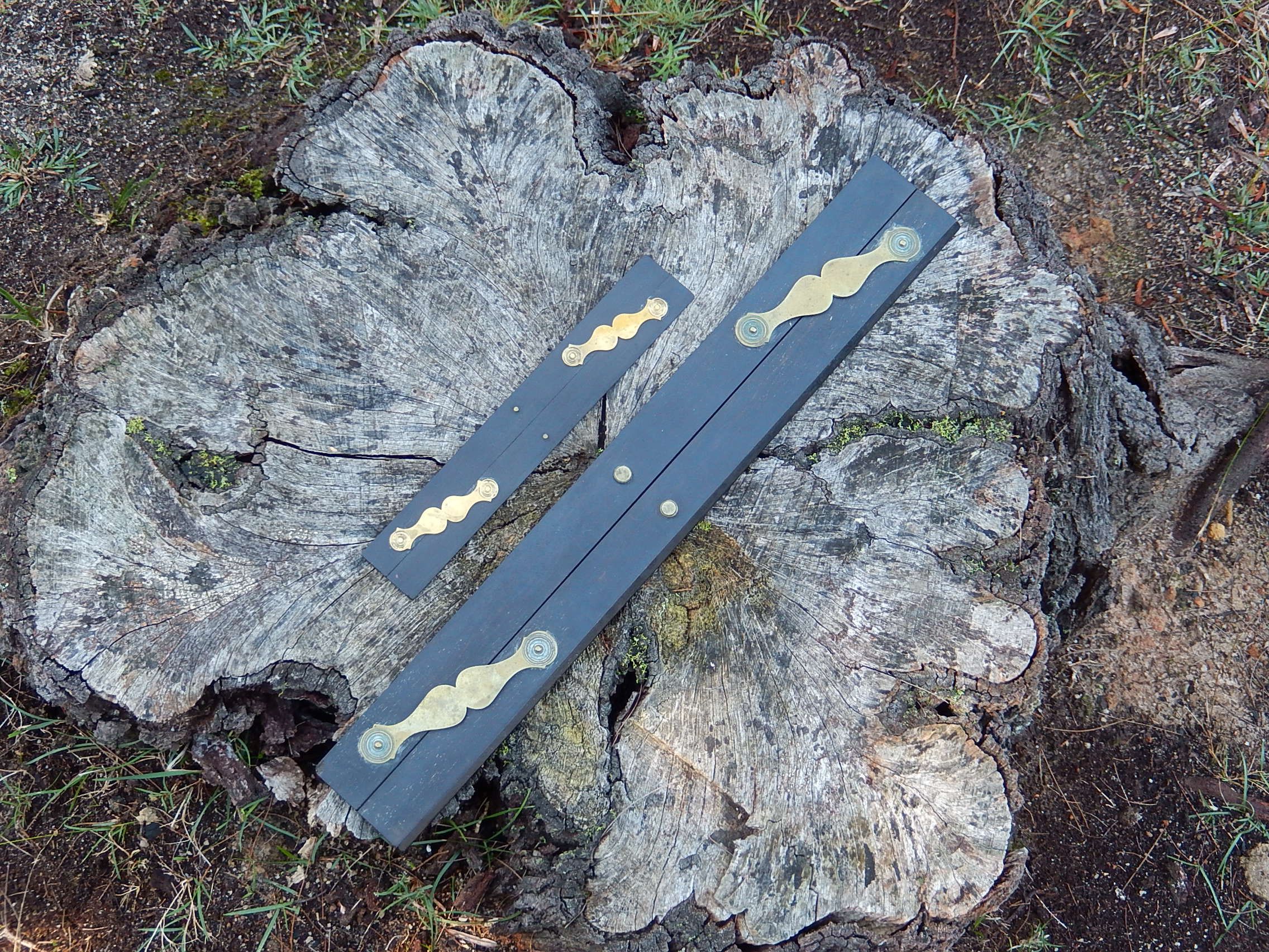 Navigation Parallel Ruler made of ebonized wood c.1900