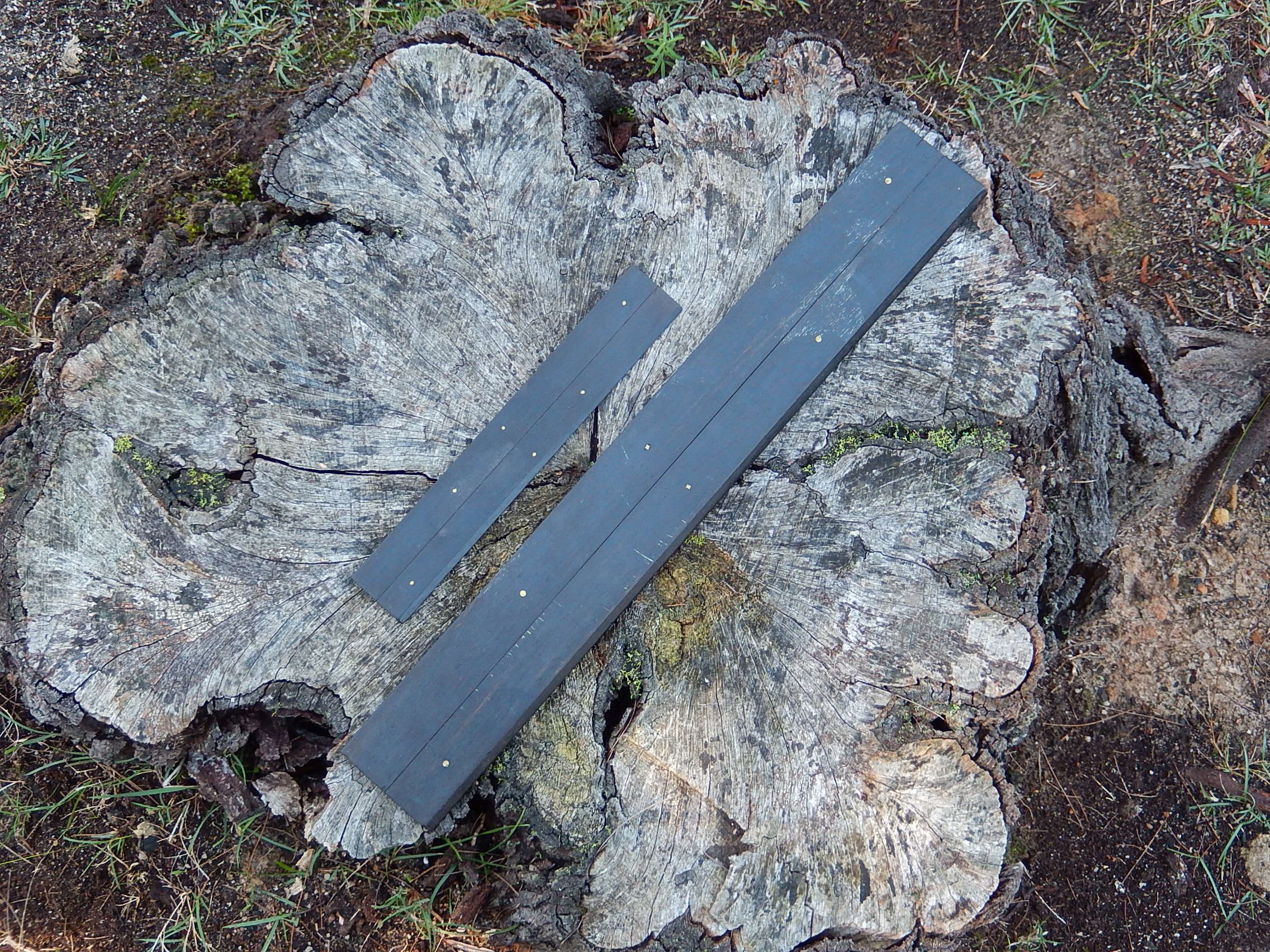 Navigation Parallel Ruler made of ebonized wood c.1900