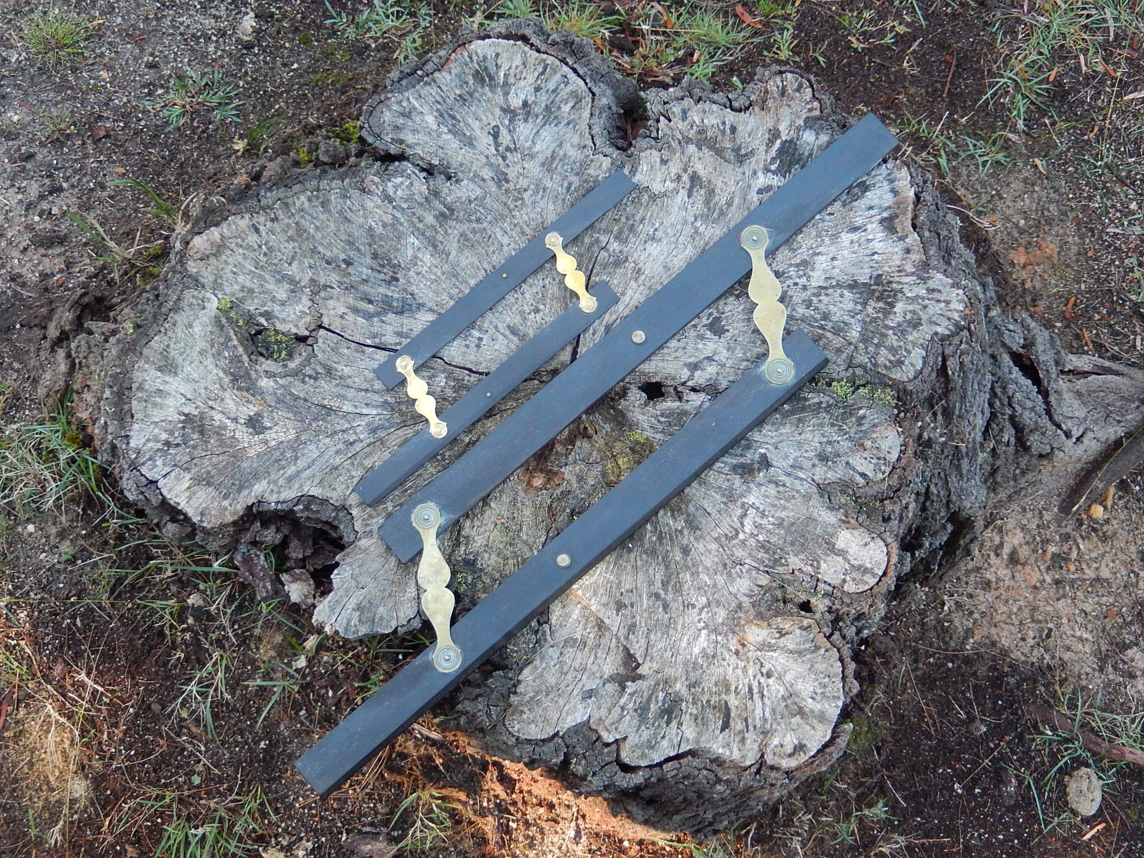 Navigation Parallel Ruler made of ebonized wood c.1900