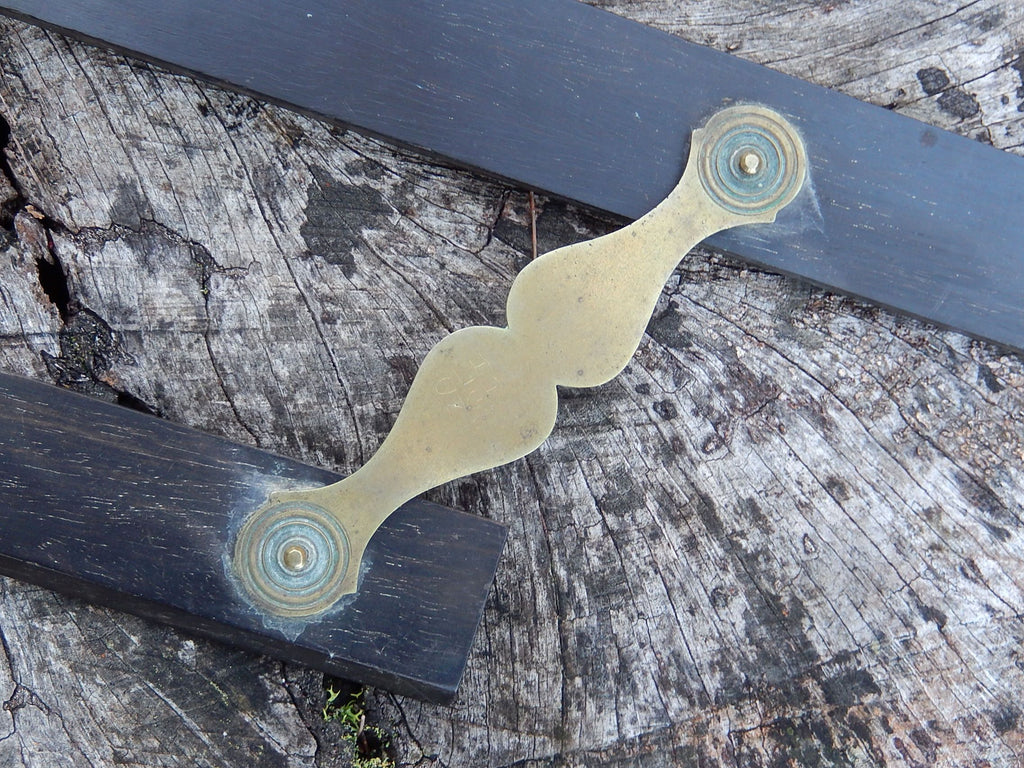 Navigation Parallel Ruler made of ebonized wood c.1900