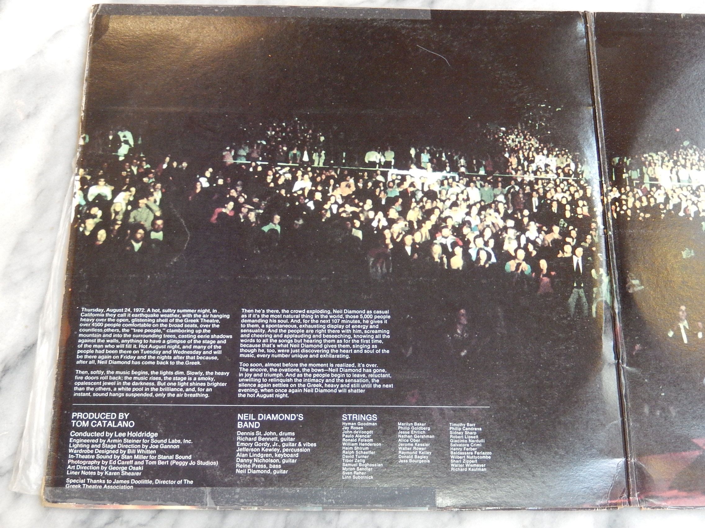 Neil Diamond "Hot August Night" Double Record