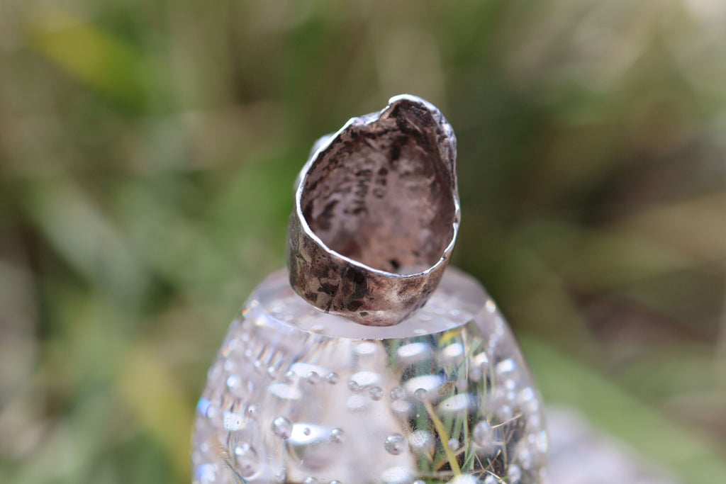 Doublet Opal Ring in Sterling Silver