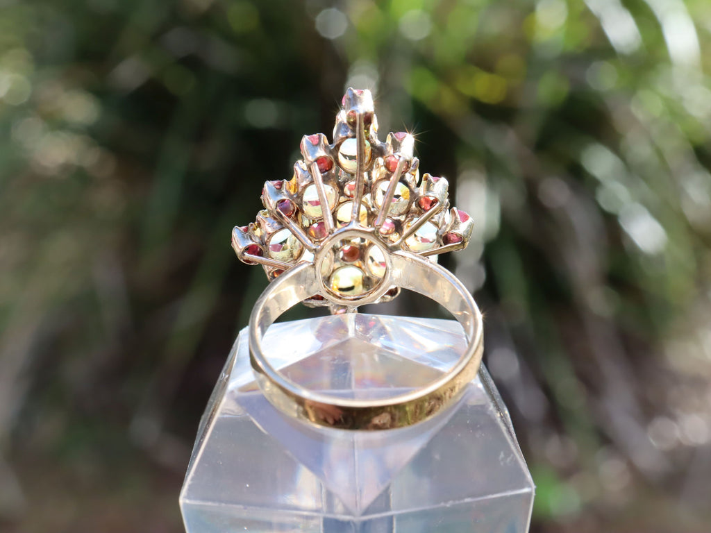 Opal and Ruby in 9ct Gold