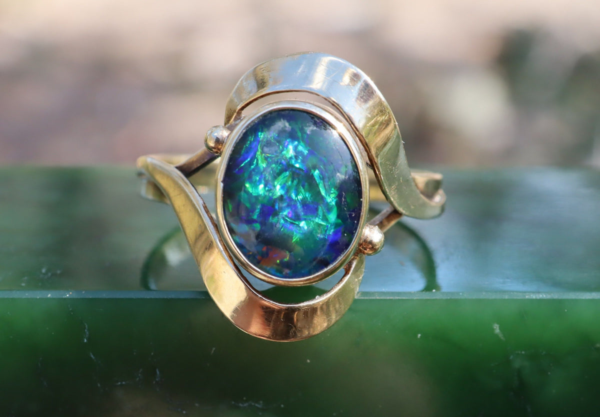 Opal Doublet in 9ct