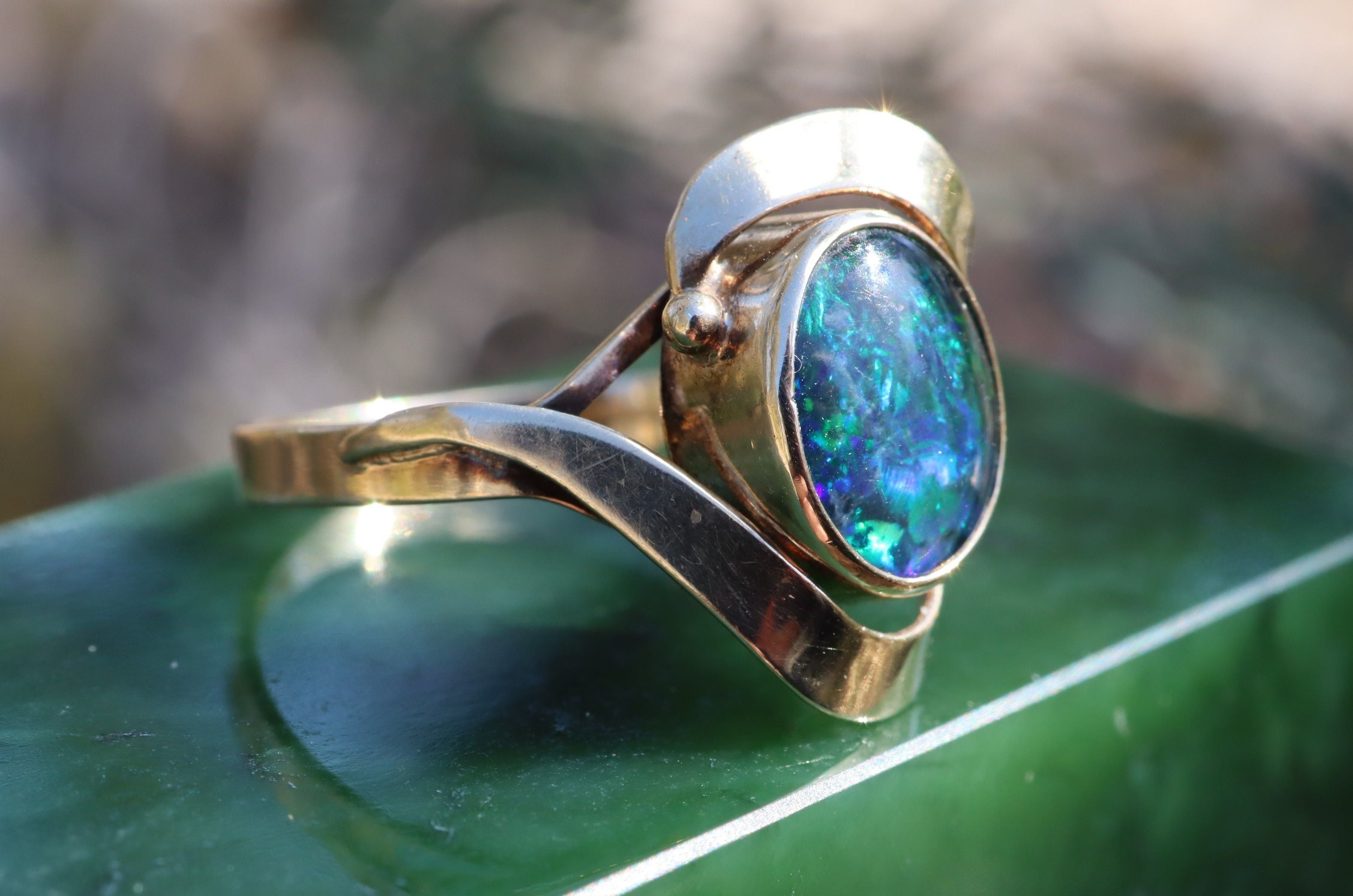 Opal Doublet in 9ct