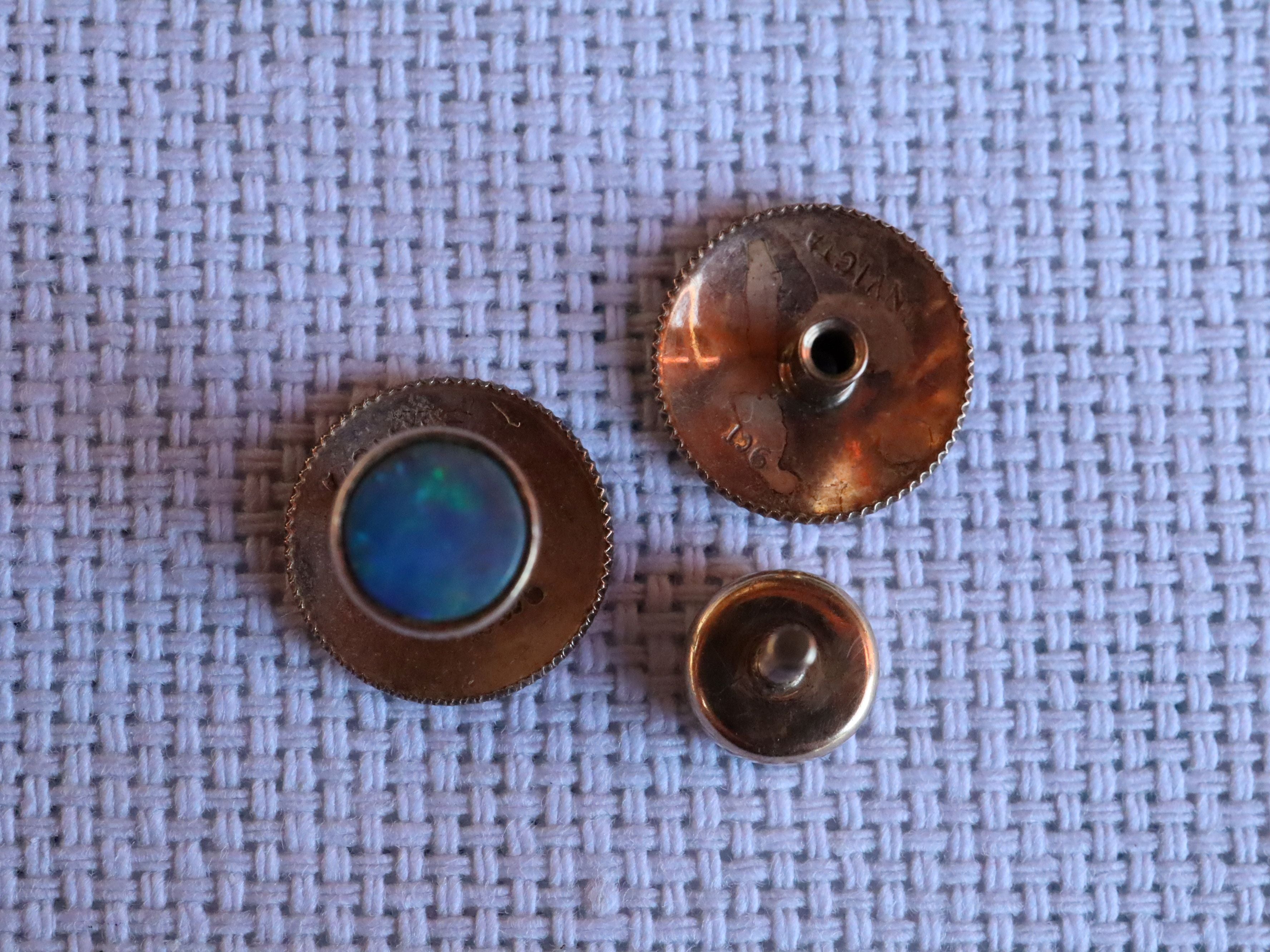 Invicta Opal Cufflinks in 9ct Rose Gold
