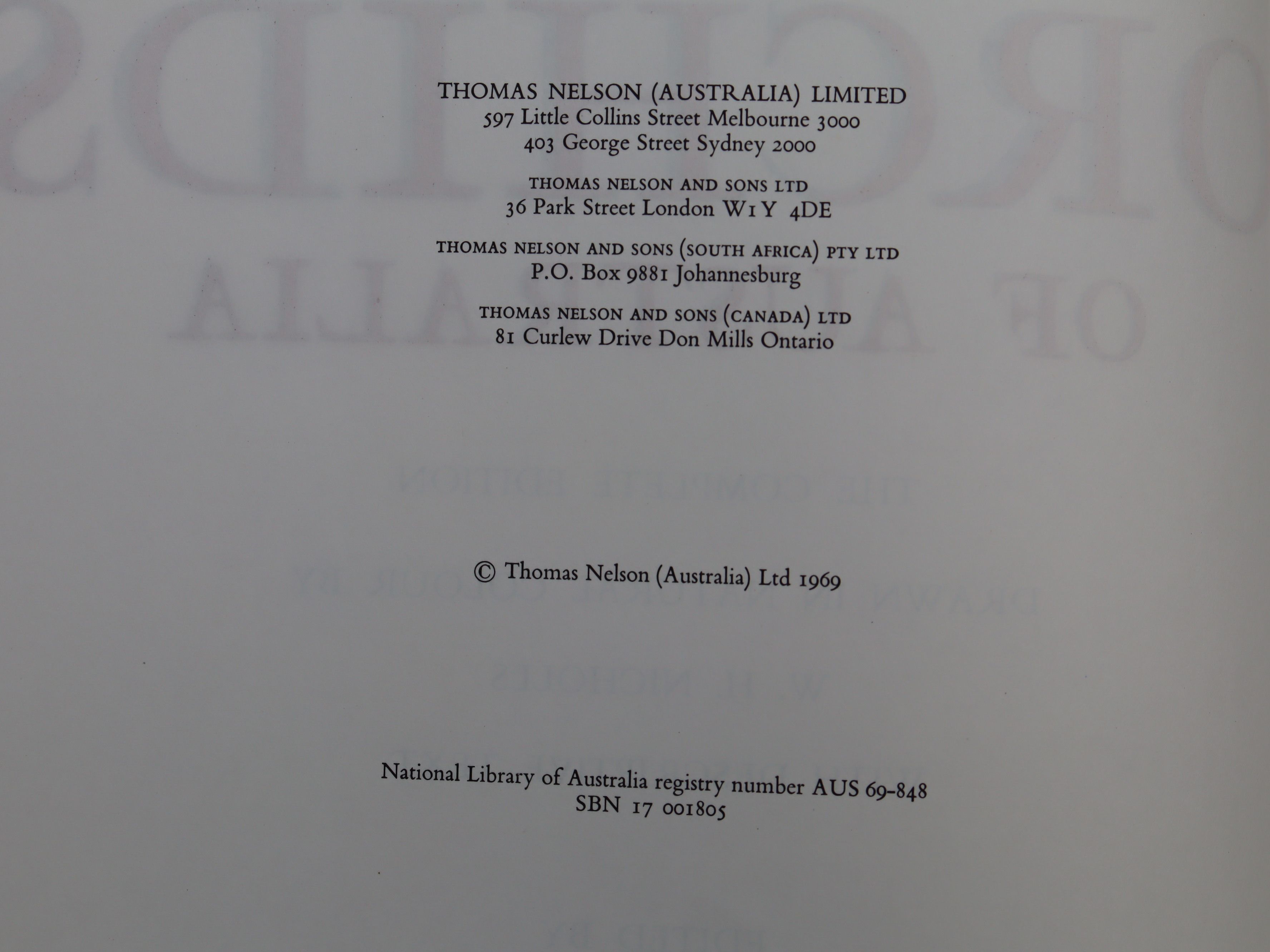Orchids of Australia First Edition 1969 - W. H. Nicholls