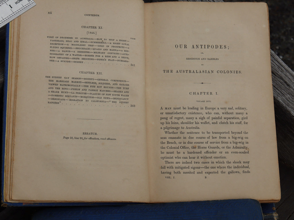 Our Antipodes by G C Mundy 1852 In 3 Volumes