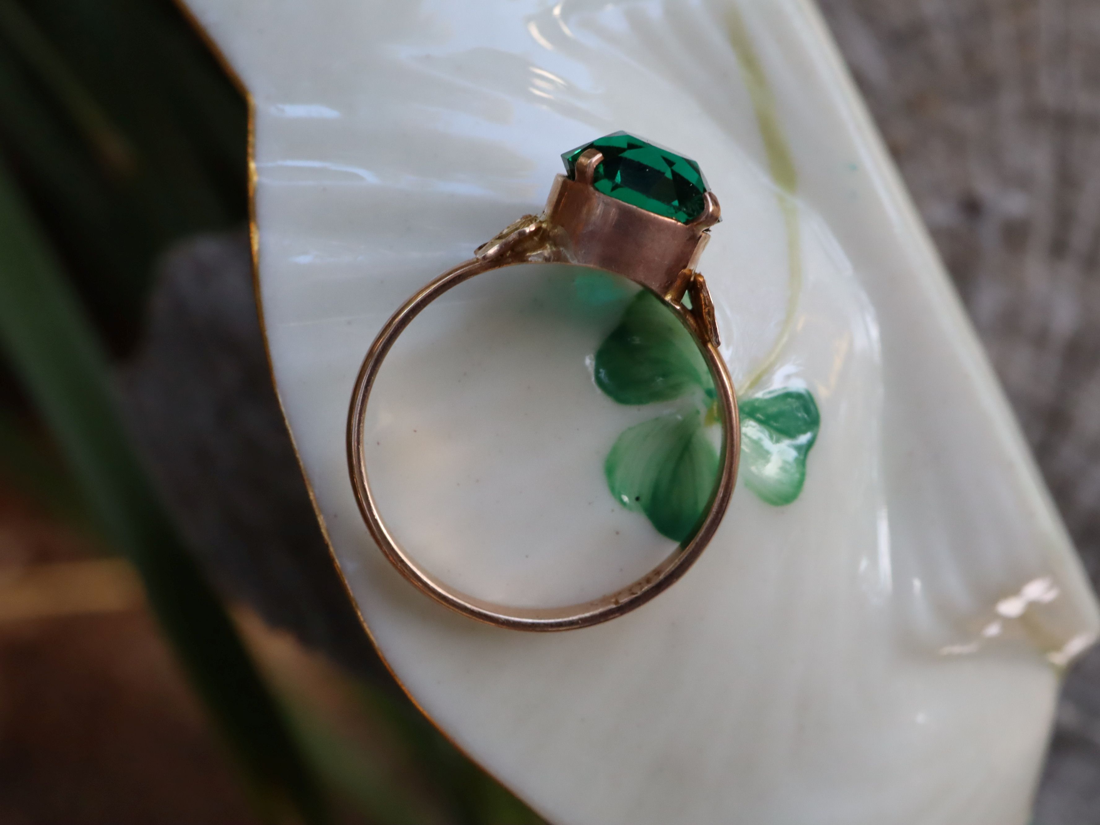 Antique Paste Set in 9ct Rose Gold