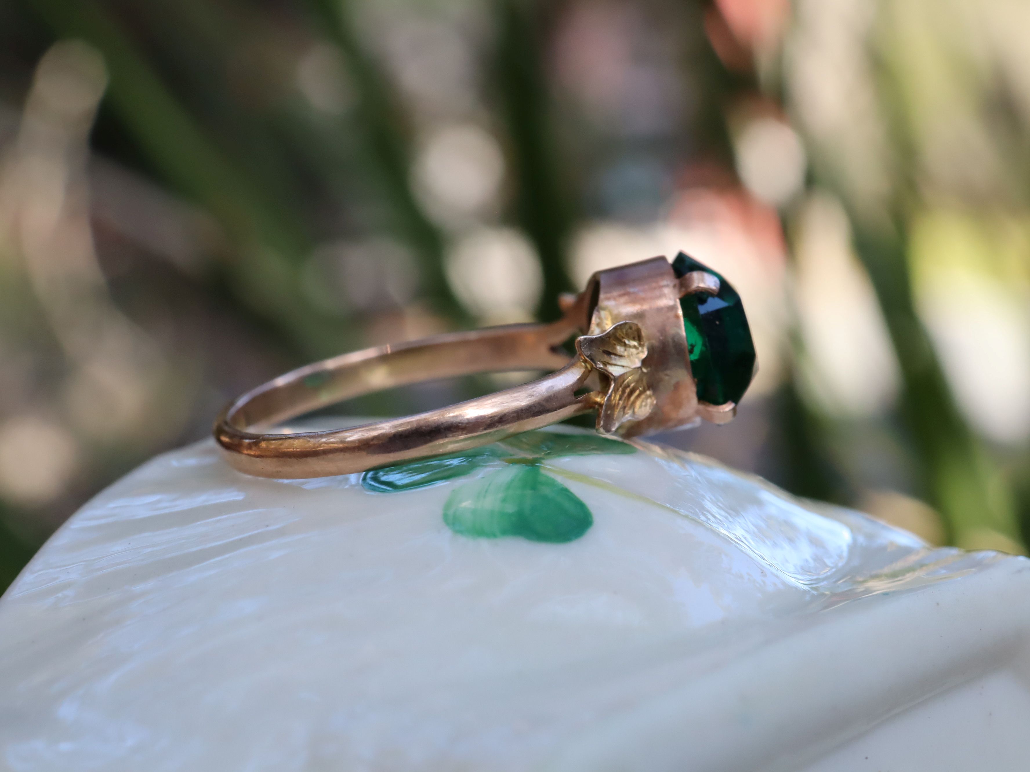 Antique Paste Set in 9ct Rose Gold