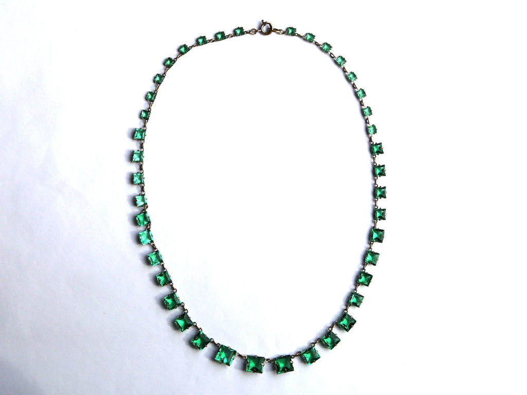 Art Deco Paste Set Necklace c.1930