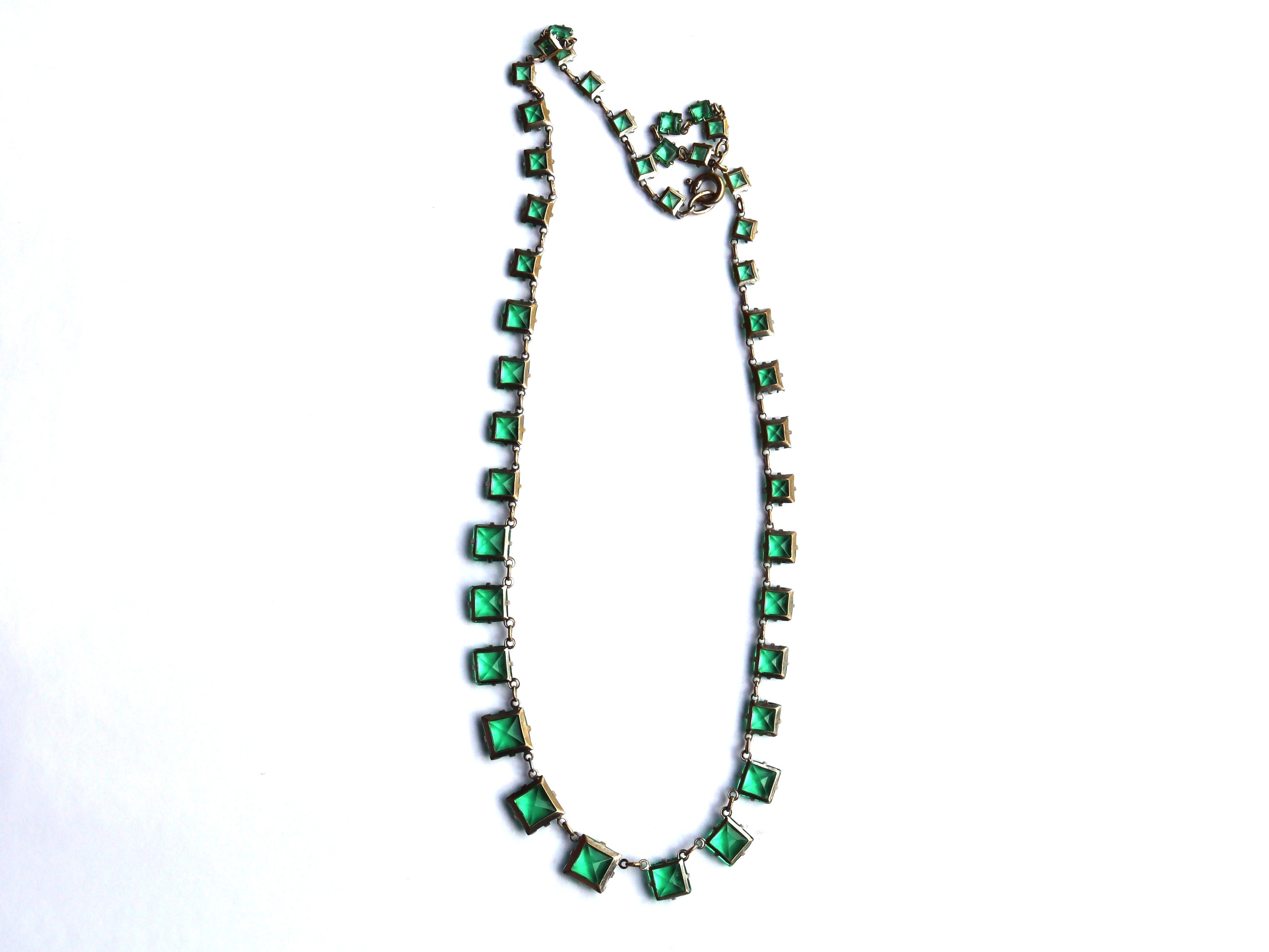 Art Deco Paste Set Necklace c.1930