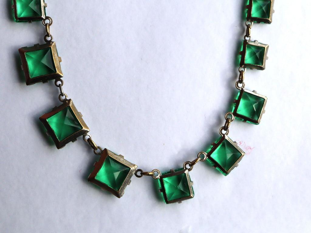 Art Deco Paste Set Necklace c.1930