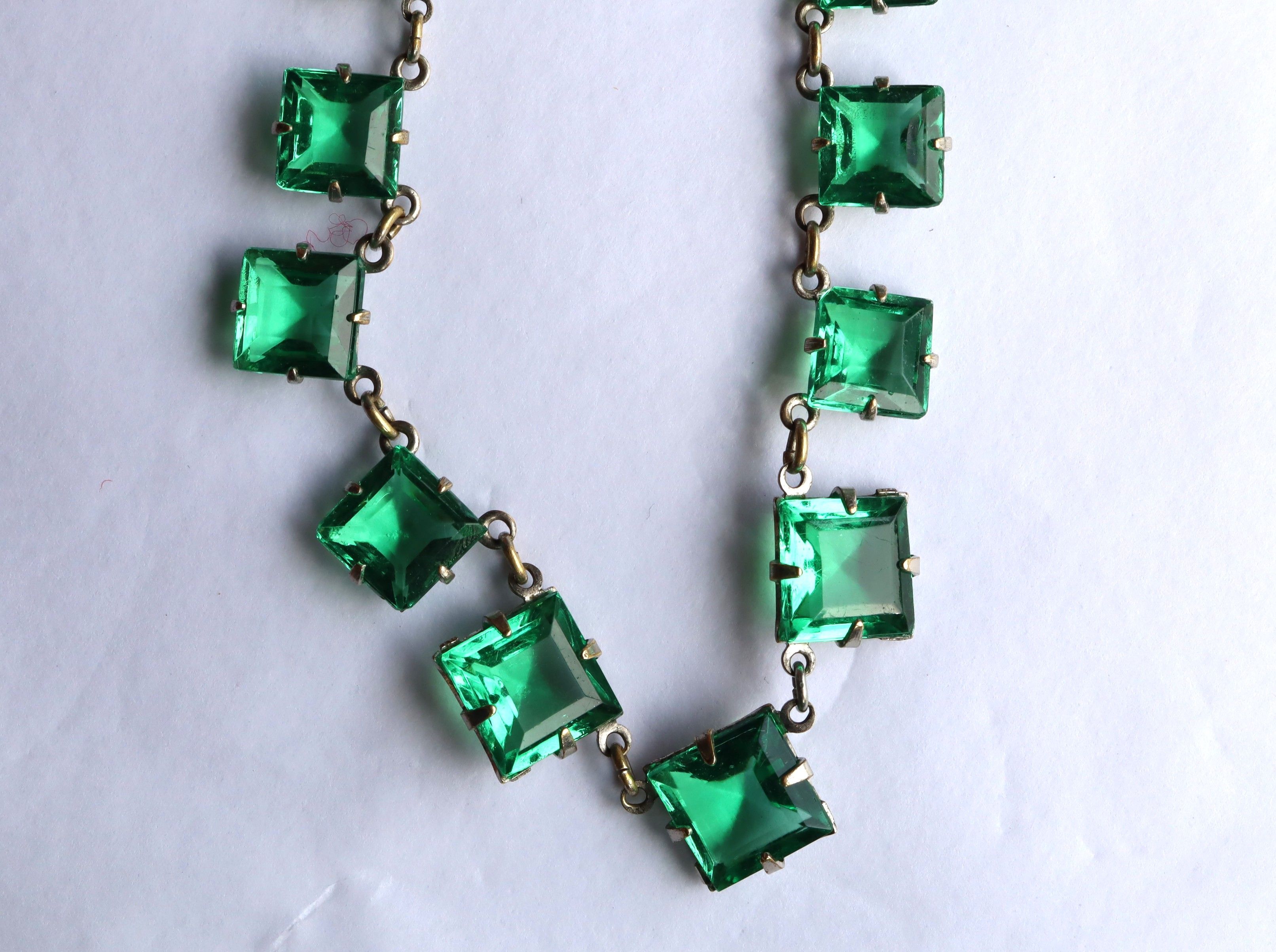 Art Deco Paste Set Necklace c.1930