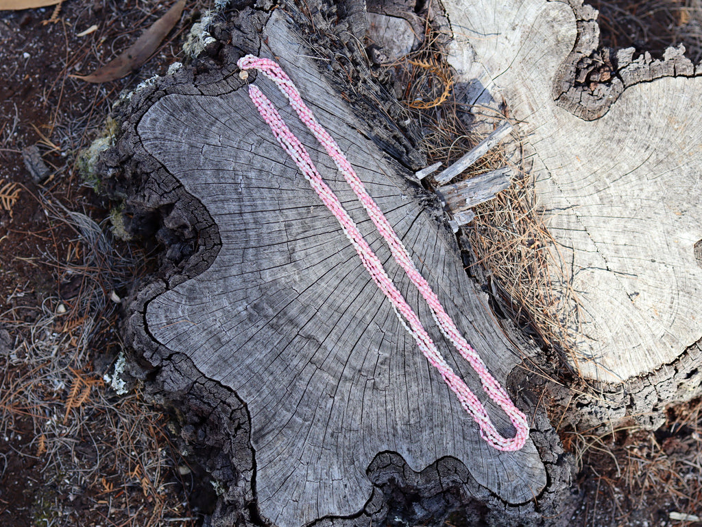 Pink and White Freshwater Rice Pearl with 14ct Clasp