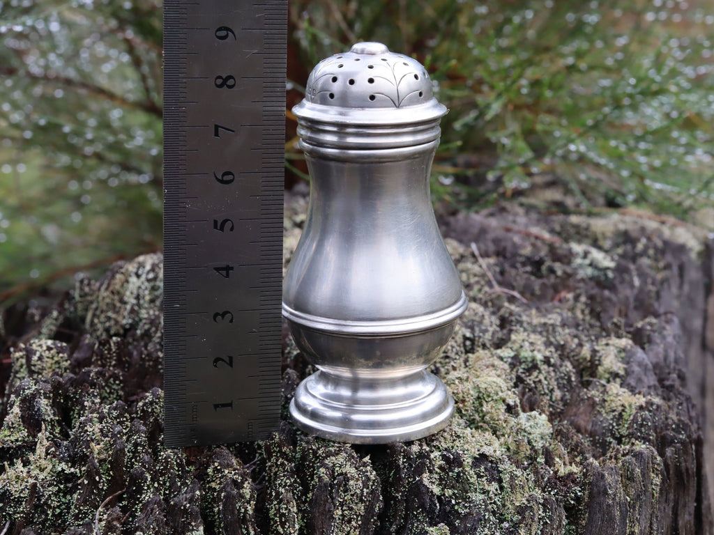 Sterling Silver Pepper Shaker, London 1923