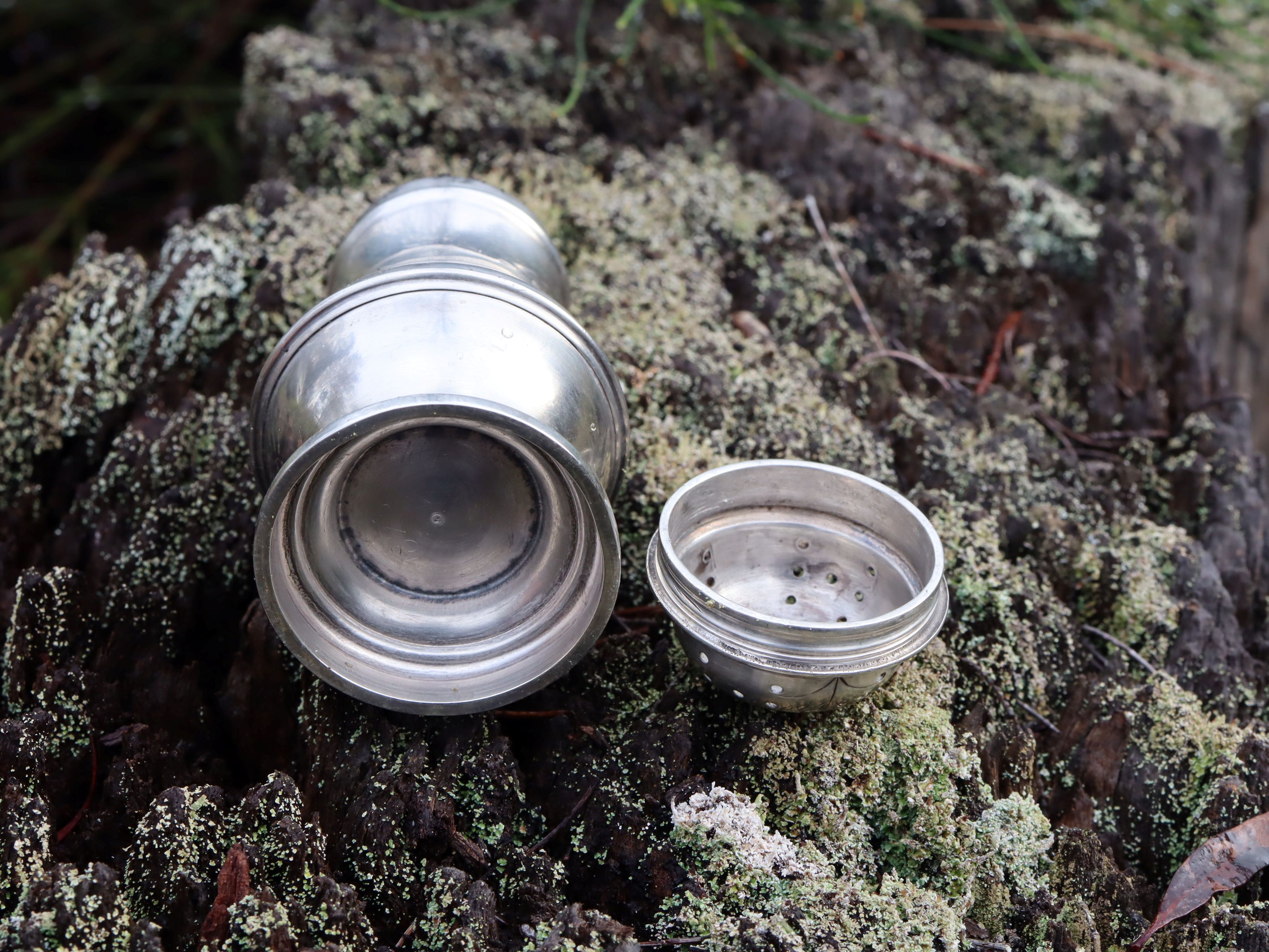 Sterling Silver Pepper Shaker, London 1923