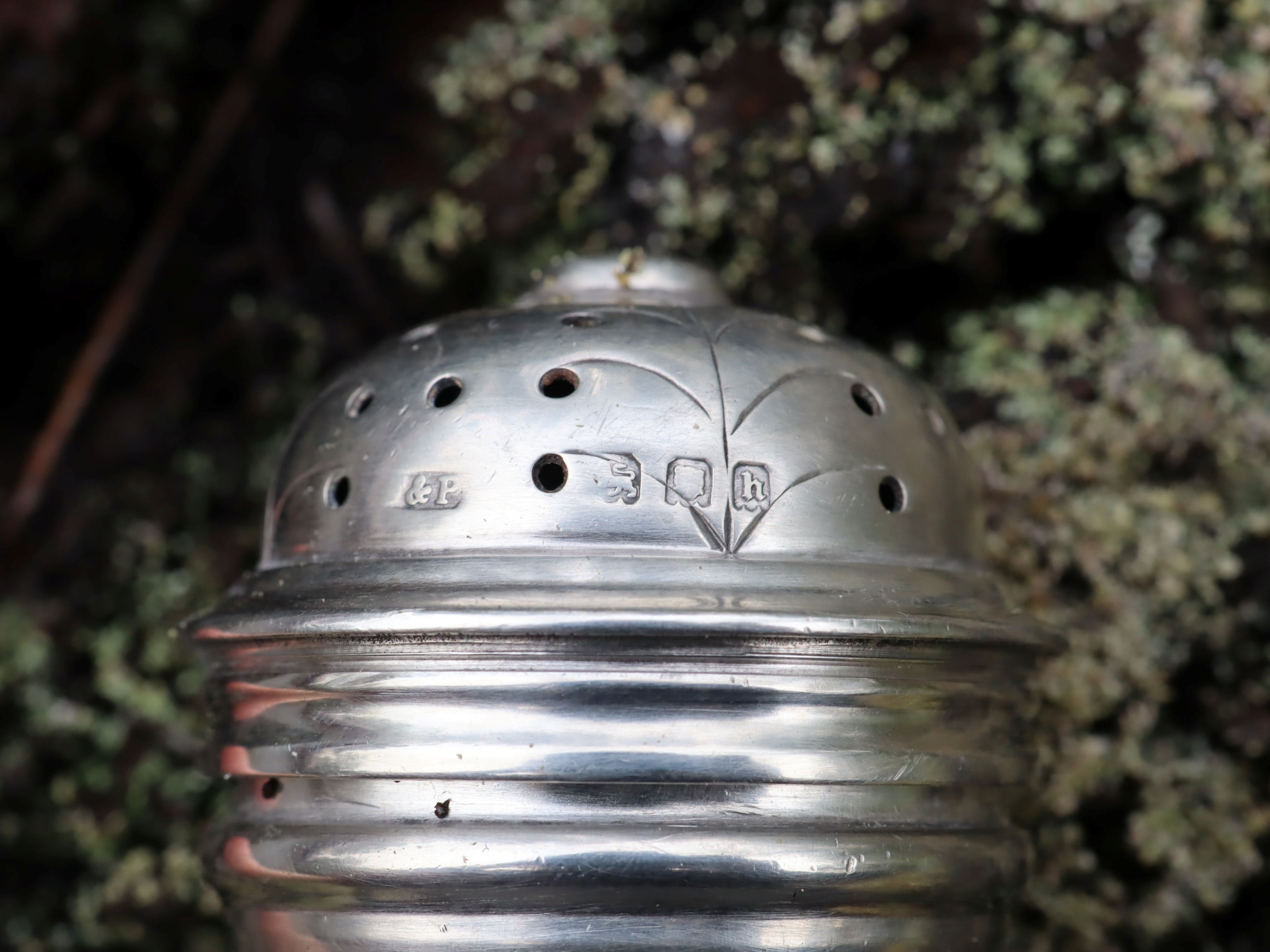 Sterling Silver Pepper Shaker, London 1923