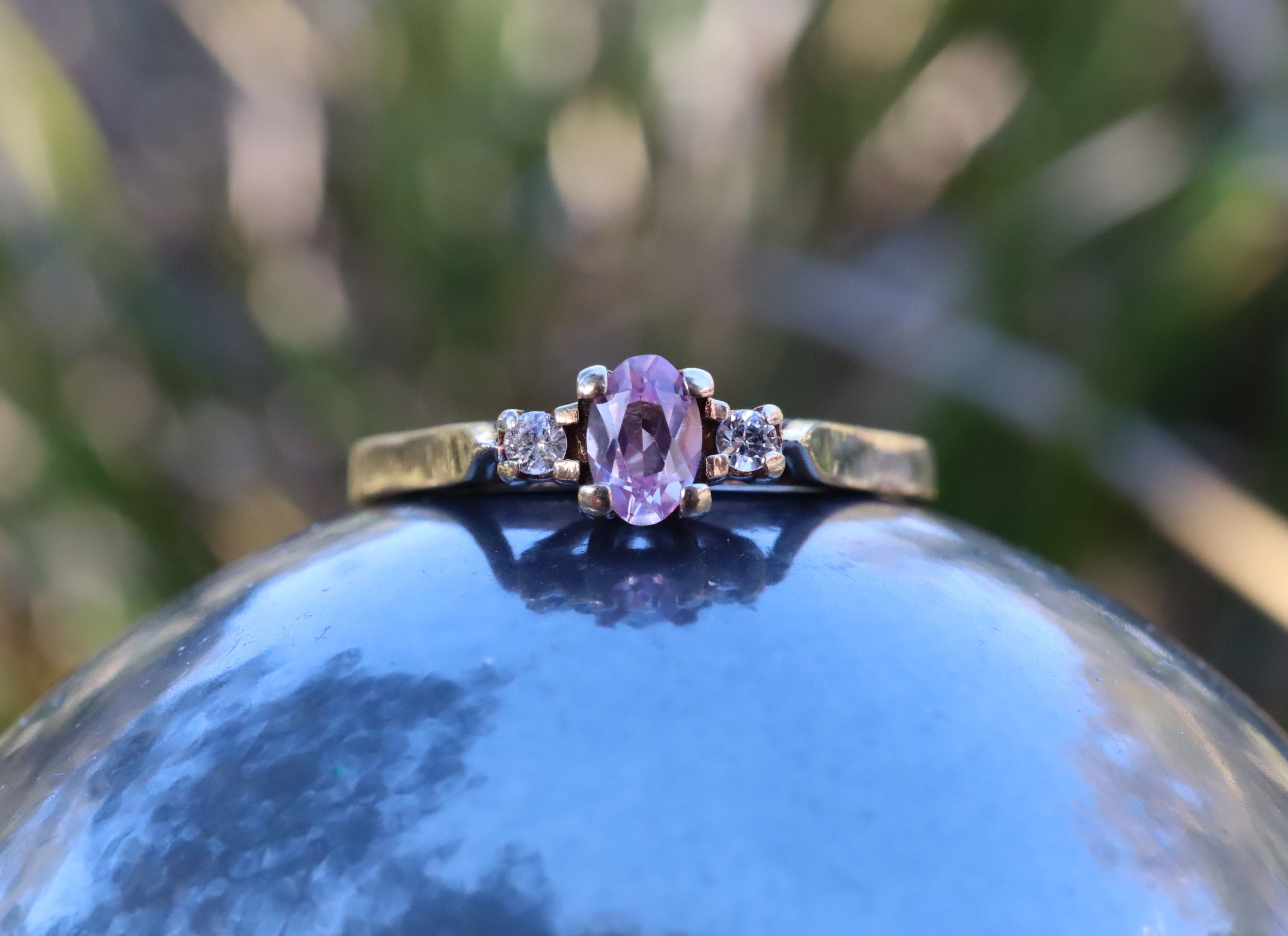 Sapphire Trilogy Ring in 9ct Gold