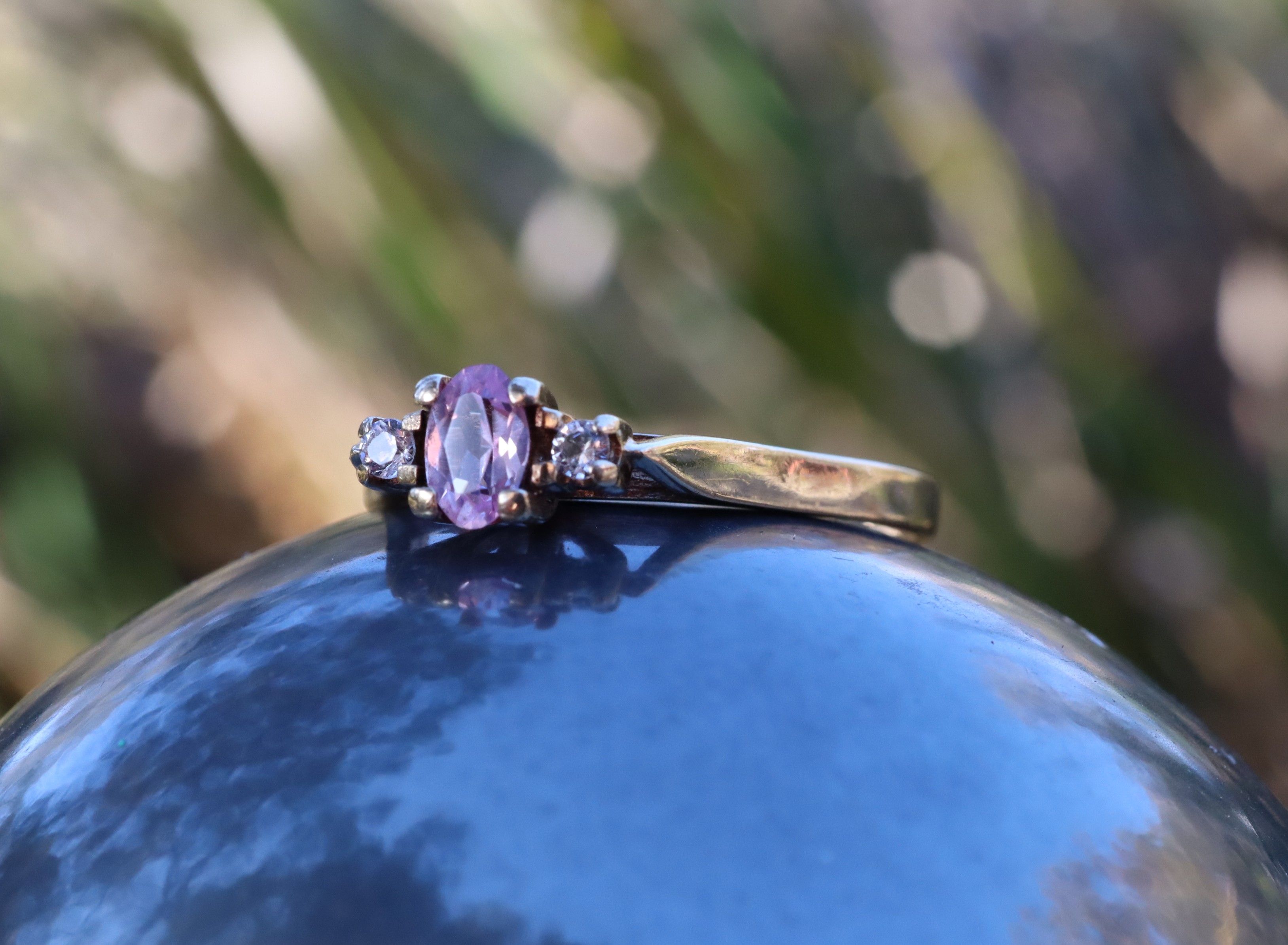 Sapphire Trilogy Ring in 9ct Gold