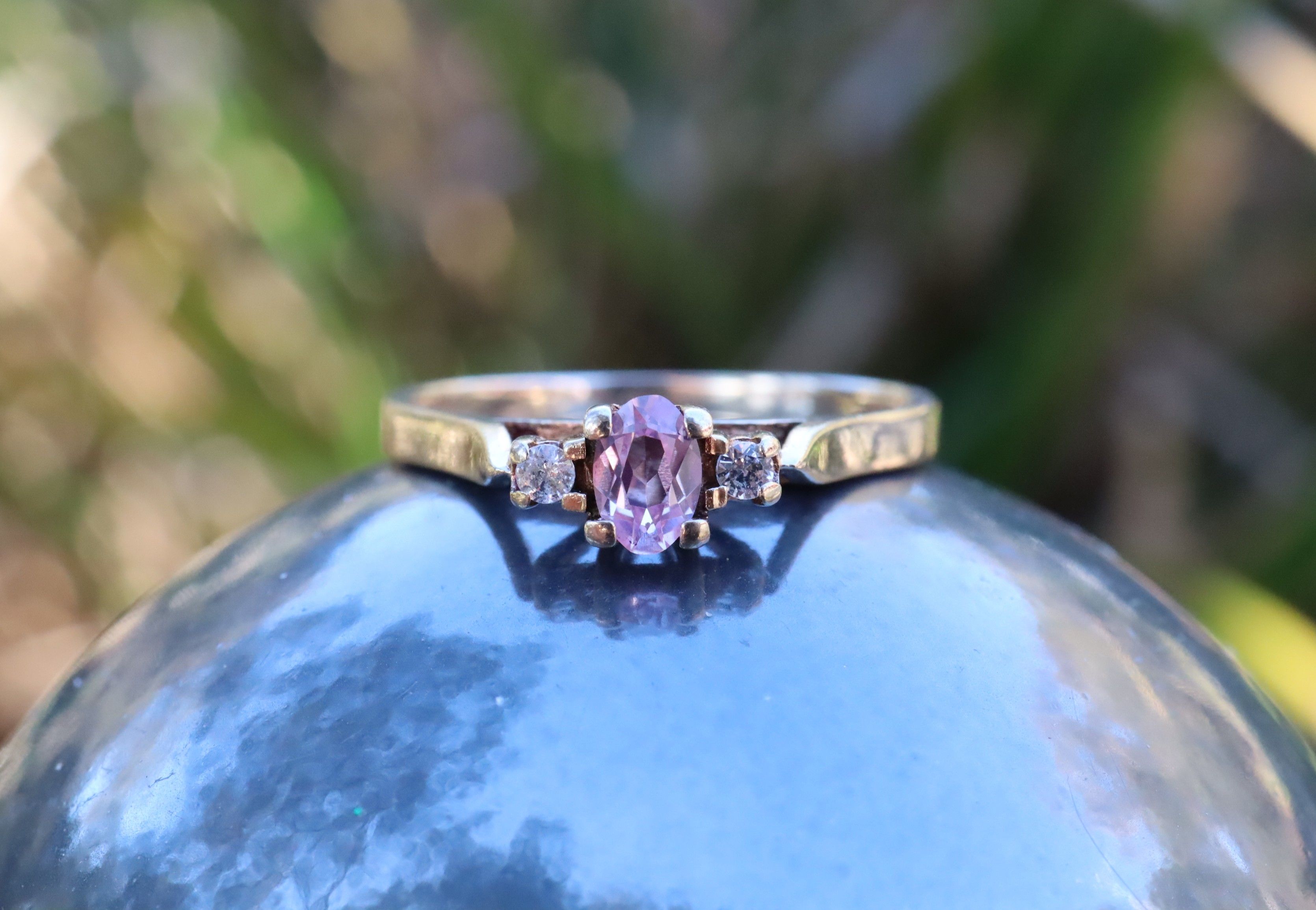 Sapphire Trilogy Ring in 9ct Gold