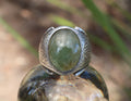 Prehnite Ring in Sterling