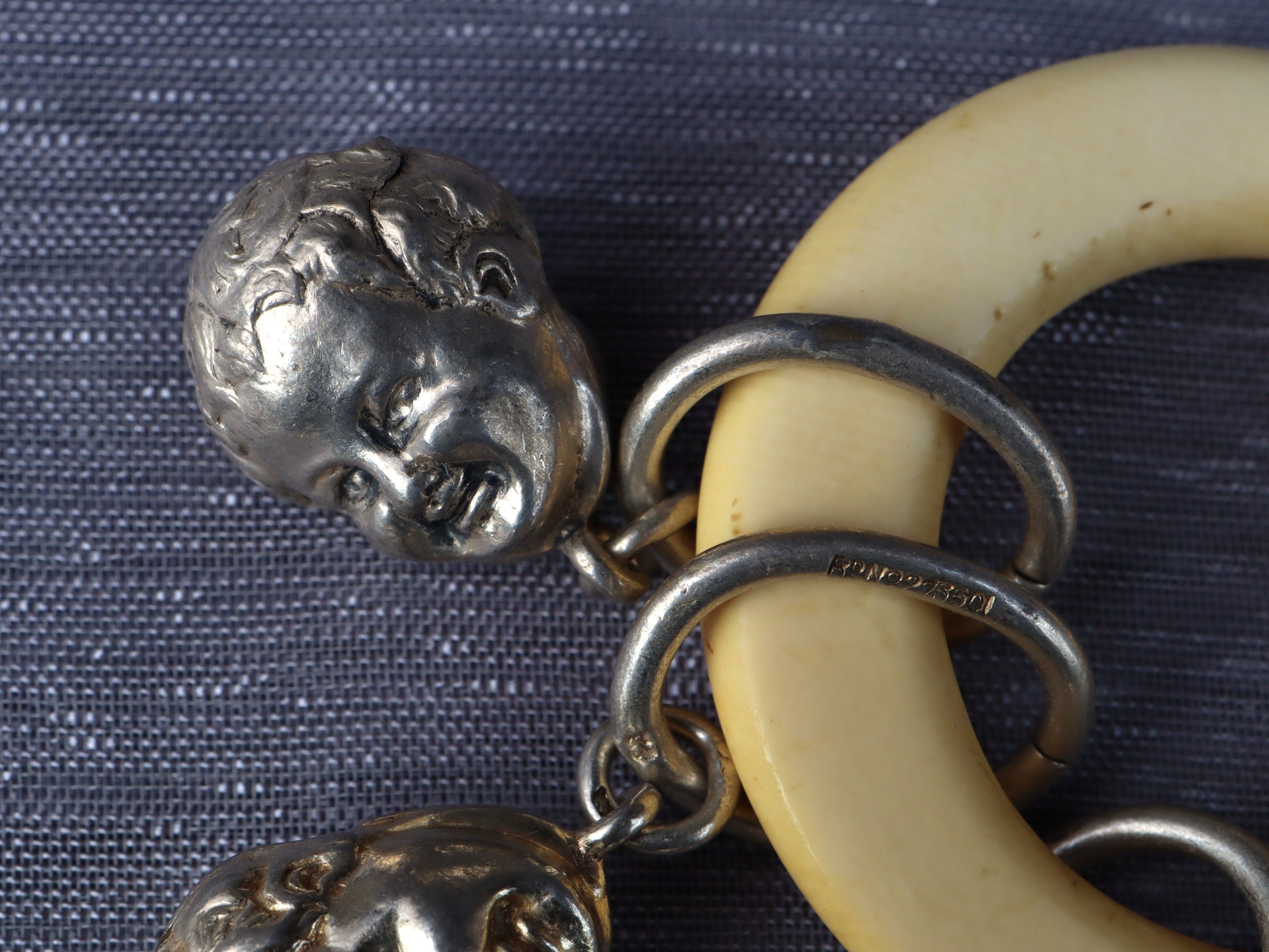 Antique Baby Rattle.  Chester 1895