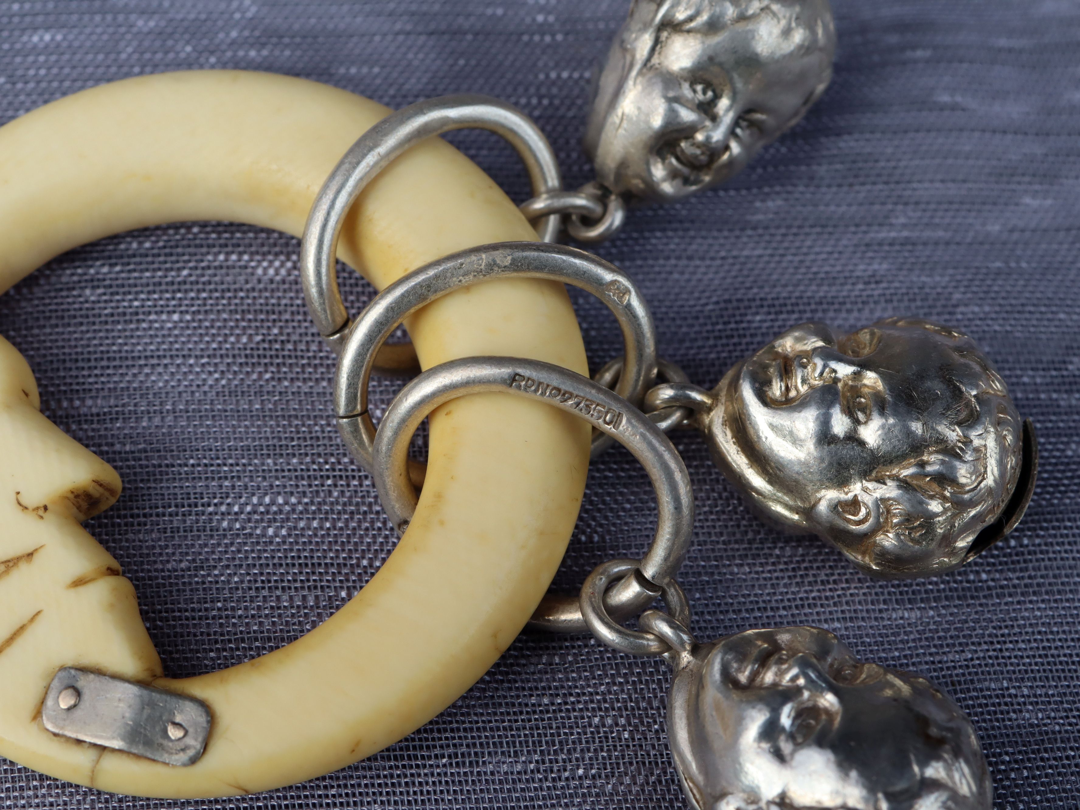 Antique Baby Rattle.  Chester 1895