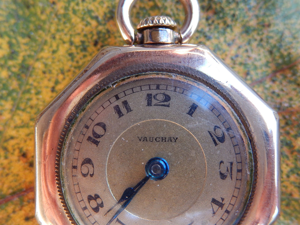 Rose Gold Plate Recta Swiss Movement Watch c.1900