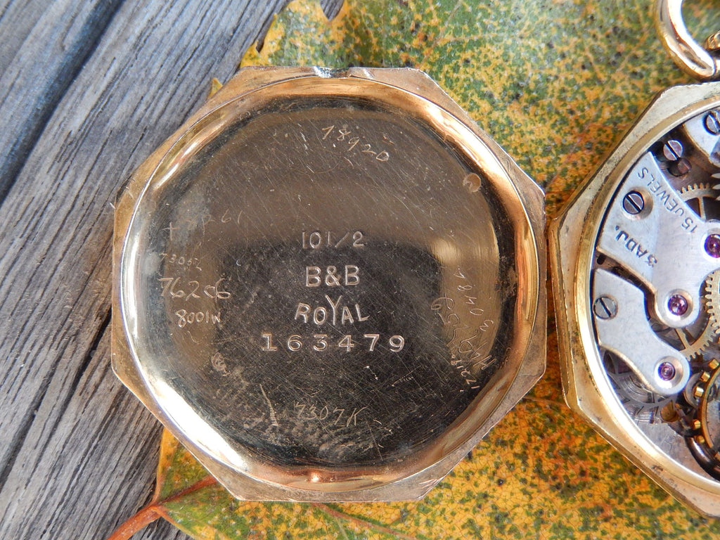 Rose Gold Plate Recta Swiss Movement Watch c.1900