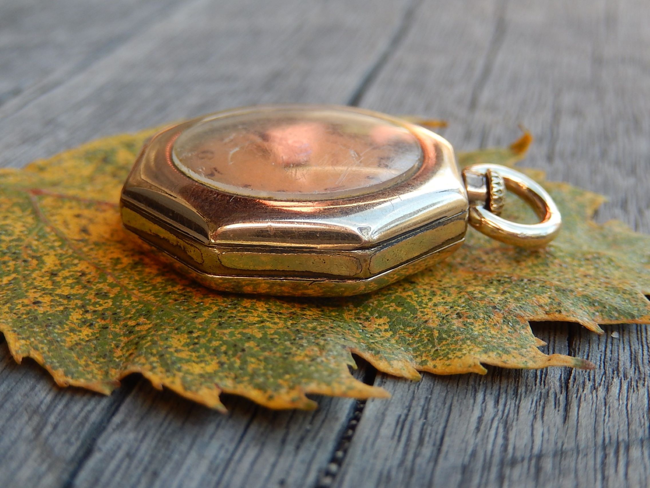 Rose Gold Plate Recta Swiss Movement Watch c.1900