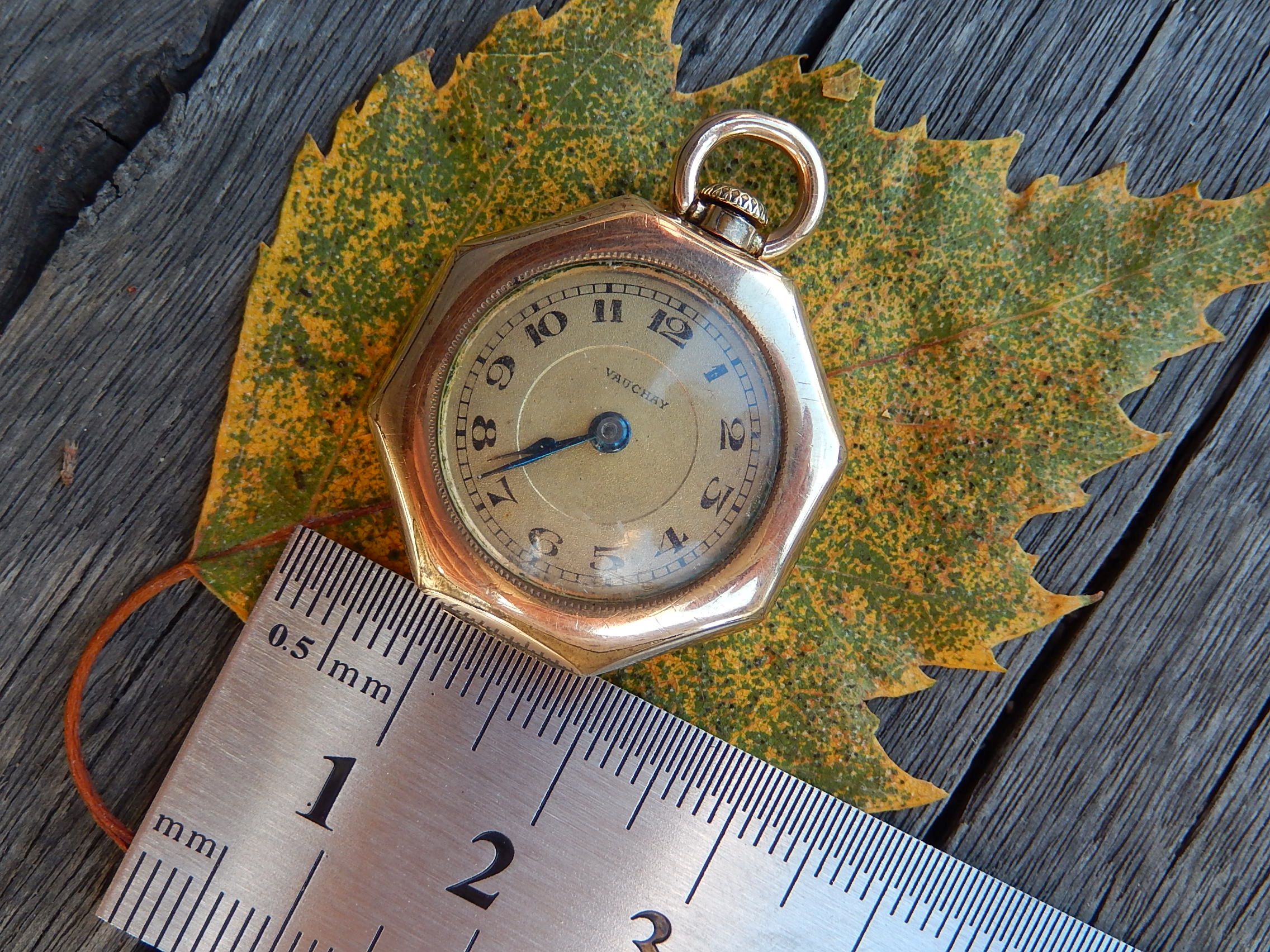 Rose Gold Plate Recta Swiss Movement Watch c.1900