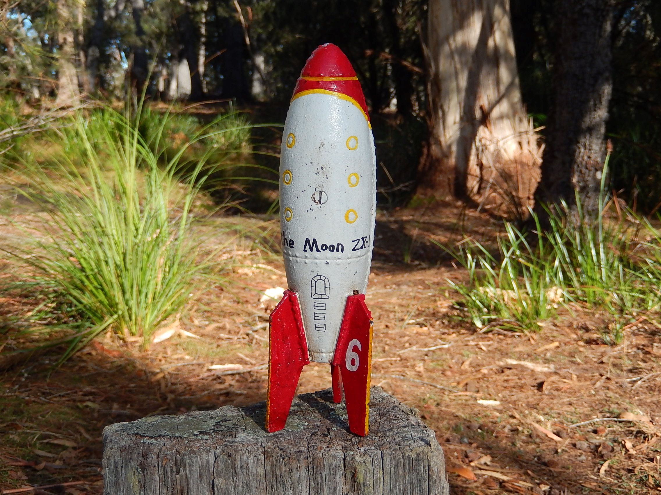 Cast Iron Rocket Money Box