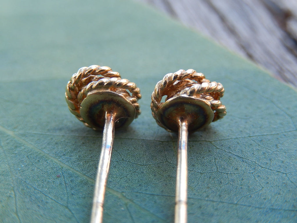 9ct Gold Knot Earrings