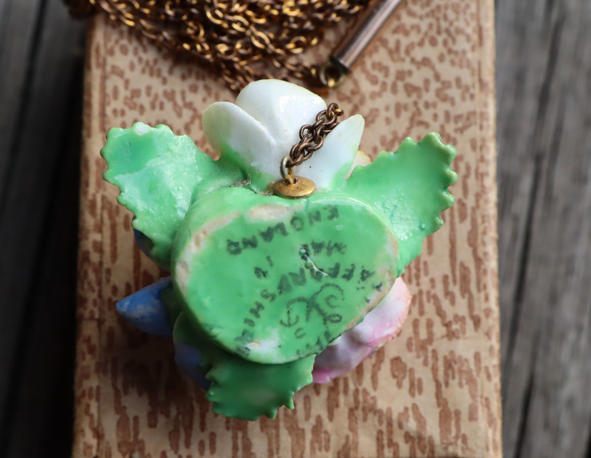 Royal Staffordshire ceramic pendant c.1920